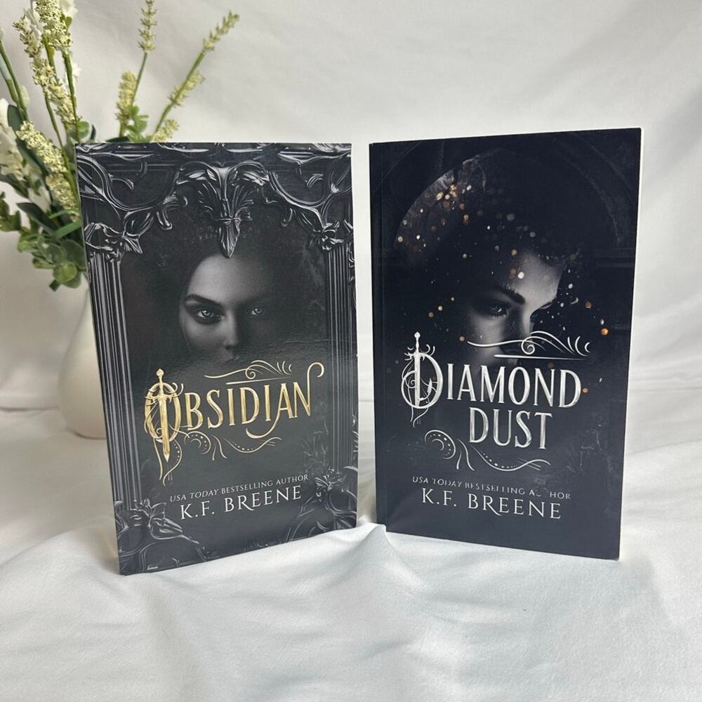 Obsidian Diamond Dust K.F. Breene Indie Paperback Set Shadowbound Fae Romantasy